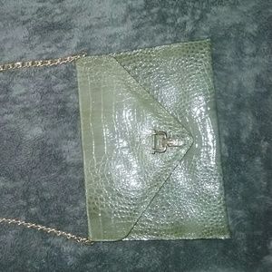 Olive green crossbody handbag